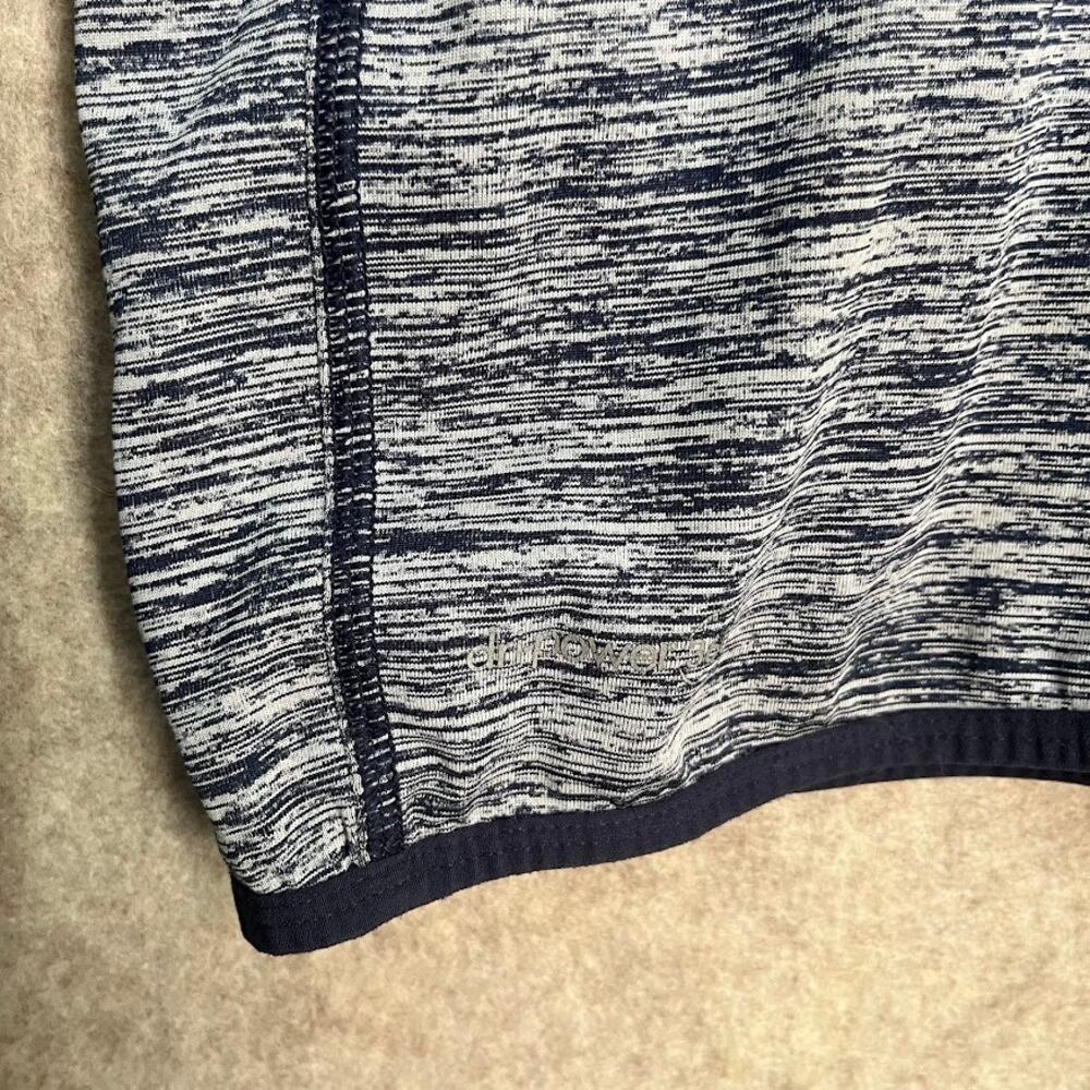 Russell Dri-Power 360 Heathered Navy Gray Hooded Long Sleeve Size Medium - Picture 3 of 11